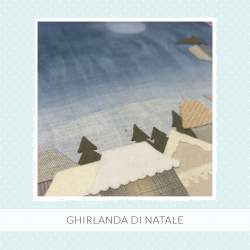 Ghirlanda Villaggio innevato di Natale - Cartamodello e Istruzioni PDF