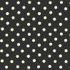 Moda Fabrics, Little Black Dress- Tessuto Nero con Grandi Pois Panna Moda Fabrics - 1