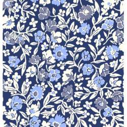 Orchard Garden collection, Primula Down, Tessuto Blu con fiori azzurri e grigi - Liberty Fabrics Liberty Fabrics - 1