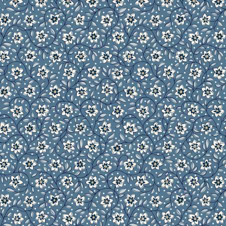 copy of Tree of Life Orchard Harvest Woodland Pastels, Tessuto Blu con Raccolto del Frutteto - Lyberty Fabrics Liberty Fabrics -