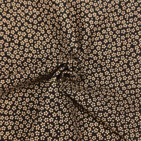 Tessuto giapponese nero con fiori di sakura - Sevenberry Basic Sojitz Fashion - 1