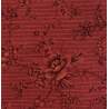 RJR, Collezione Roses de Noel, Tessuto Bordeaux con Fiori RJR - 1
