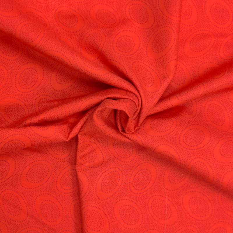 Tessuto rosso con puntini rosso scuro - Rowan Fabrics, ABORIGiNAL DOT Rowan Fabrics - 1