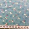 Sevenberry, Tessuto Azzurro con Conigli Bianchi