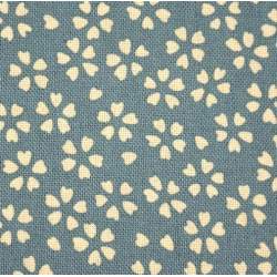 Tessuto giapponese azzurro con fiori di sakura - Sevenberry Basic