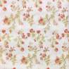 Moda Fabrics, Tessuto Fondo Panna con Mazzetti di Fiori Rossi