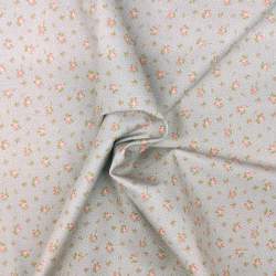 Tessuto grigio a pois con fiorellini - Moda Fabrics, Bespoke Bloom