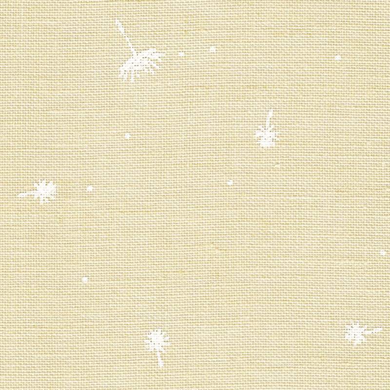 Lino da Ricamo 36ct Belfast Wish, ecrù con soffioni bianchi - Zweigart