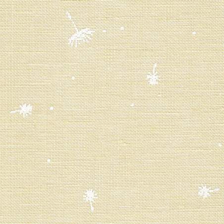 Lino da Ricamo 36ct Belfast Wish, ecrù con soffioni bianchi - Zweigart