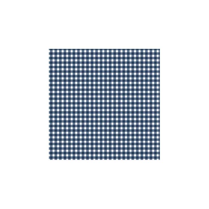 Maywood Studio, Beautiful Basics Rich Navy Classic Check, Tessuto a Quadretti Blu Scuro