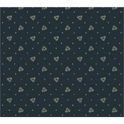 Windham Fabrics, Kindred Spirits Collection, di Jill Shaulis- Tessuto Azzurro Denim con piccoli disegni azzurri e marrone