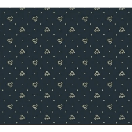 Windham Fabrics, Kindred Spirits Collection, di Jill Shaulis- Tessuto Blu con piccoli disegni bianchi