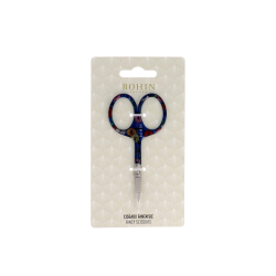 Forbicine da ricamo con manico Blu fiorato, collezione Blossom - Bohin