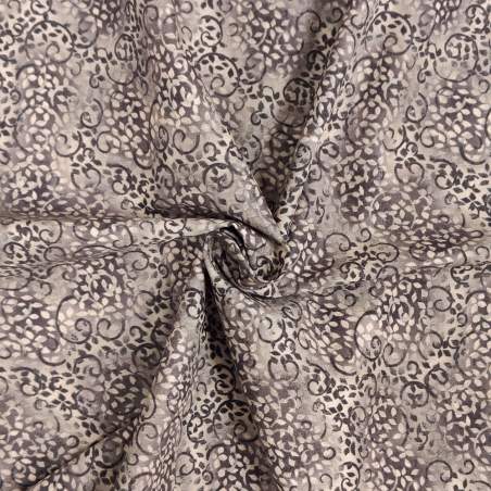 Tessuto grigio tortora sfumato con Rami e Foglie - Wilmington Prints Essentials