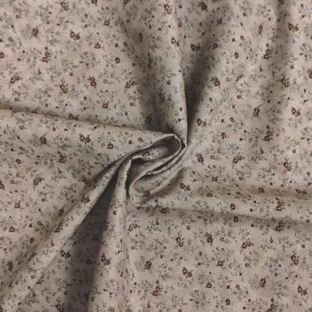 Tessuto grigio tortora sfumato con piccoli fiorellini - Quilters Basics