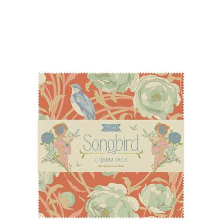 Tilda Songbird Charm Pack, 40 Quadrati da 5 x 5 pollici Collezione Base