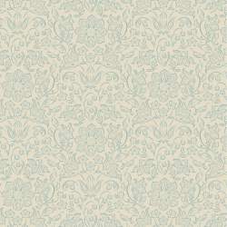 Tilda Songbird Lila Light Blue, Tessuto Azzurro con Fiori tono su tono