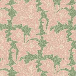 Tilda Songbird Stella Sage, Tessuto Verde Salvia con Ramage fiorito