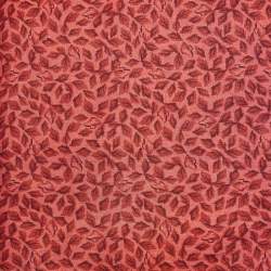 Stim Italia, Tessuto Rosso con Piccole Foglie
