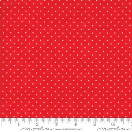 Moda Fabrics Essential Dots - Tessuto Rosso Sfumato a Pois