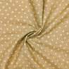 Tessuto nocciola con pois e piccole rose - Moda Fabrics Rambling Rose