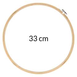 Telaio da Ricamo in Legno, diametro da 33 cm e chiusura a vite - Opry
