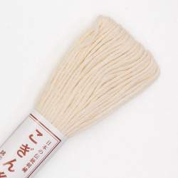 Filo di cotone per Kogin beige da 18 m - Ricamo tradizionale giapponese
