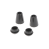 Bohin, Terminali per cordini, Nero, 11,5x18mm - 2pz