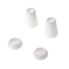 Bohin, Terminali per cordini, Bianco, 13,5x22mm - 2pz