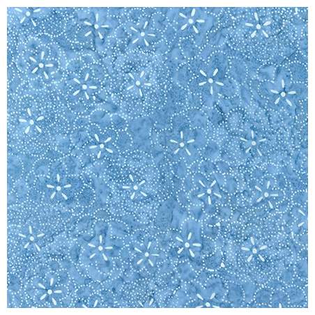 copy of Artisan Batiks: Floral Fantasy Collection, Tessuto Blue - Robert Kaufman