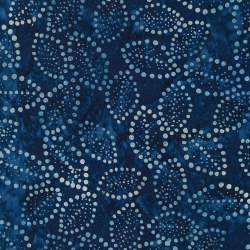 copy of Artisan Batiks: Floral Fantasy Collection, Tessuto Blue - Robert Kaufman