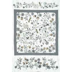 Pannello Giapponese 110 x 75 cm con fiori, uccelli e libellule - Centenary Collection 23rd by Yoko Saito