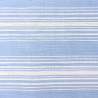 Tessuto Francese Antico misto cotone/lino a righe bianche e azzurre stile provenzale