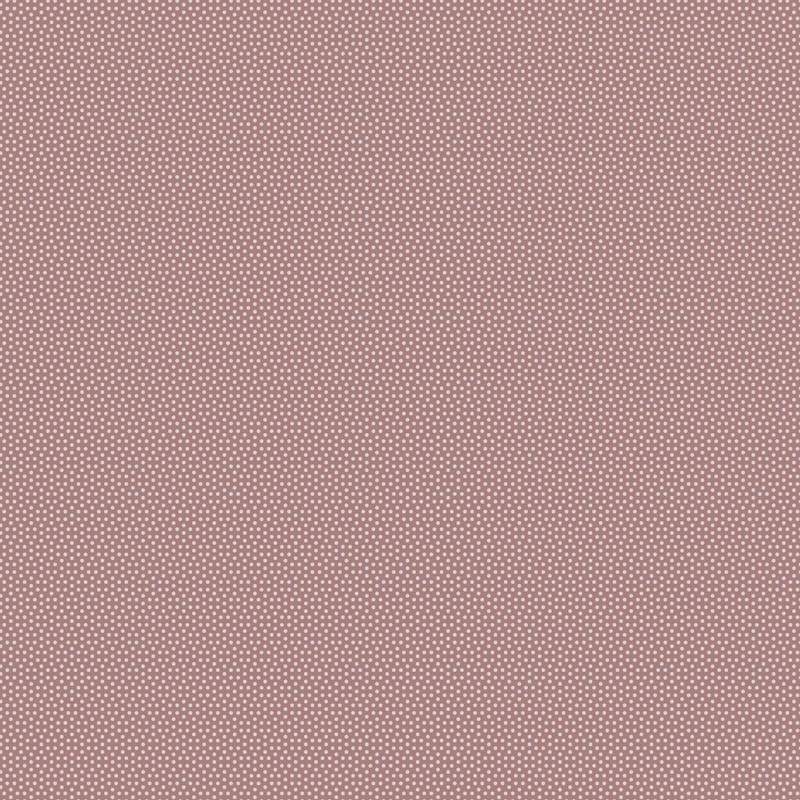 Tilda Poppy Seed Basics Mauve, Tessuto malva con micro pois finto unito
