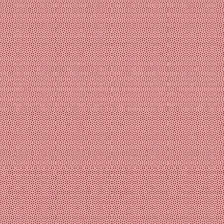 Tilda Poppy Seed Basics Redwood, Tessuto rosso sequoia con micro pois finto unito