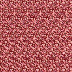 Tilda Brie Basics Burgundy, Tessuto rosso borgogna con fiorellini beige