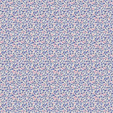 Tilda Brie Basics Iris, Tessuto panna con fiorellini lilla