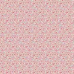 Tilda Brie Basics Pink, Tessuto panna con fiorellini rosa