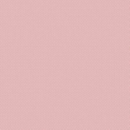 Tilda Poppy Seed Basics Dusty Rose, Tessuto rosa polvere con micro pois finto unito