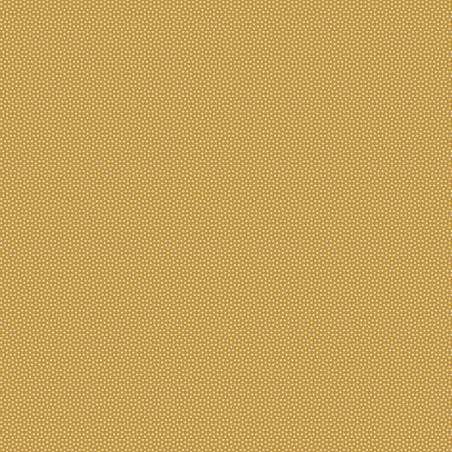 Tilda Poppy Seed Basics Honey, Tessuto giallo miele con micro pois finto unito