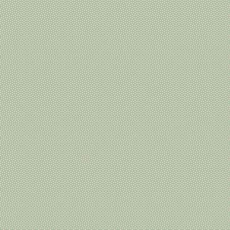 Tilda Poppy Seed Basics Mist, Tessuto verde polvere con micro pois finto unito