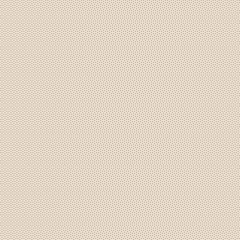 Tilda Poppy Seed Basics Putty, Tessuto beige mastice con micro pois finto unito
