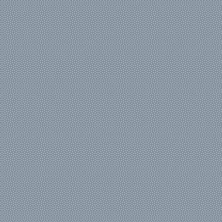 Tilda Poppy Seed Basics Slate, Tessuto blu ardesia con micro pois finto unito