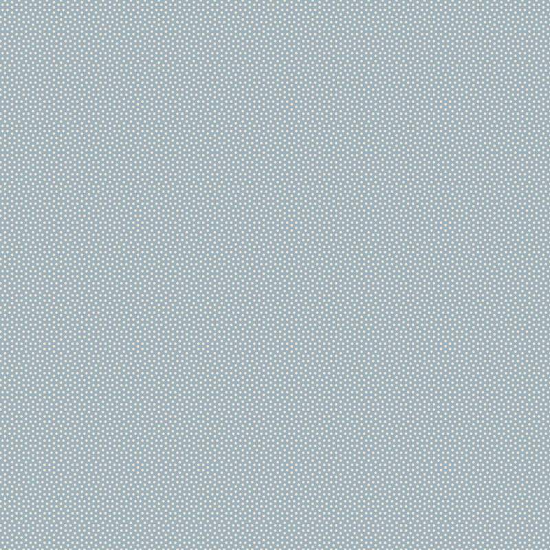 Tilda Poppy Seed Basics Soft Blue, Tessuto azzurro con micro pois finto unito