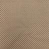 Tessuto marrone nocciola con pois bianchi 3 mm - Stof Basic