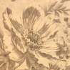 Tessuto beige con grandi Peonie e Rose - Moda Fabrics, Luna Notte by 3 Sisters