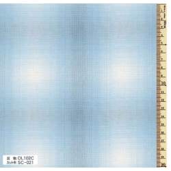 Tessuto Giapponese Tinto in Filo Grigio Azzurro sfumato a quadri Olympus - 1