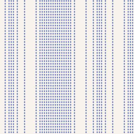 copy of Tilda 110 Tea Towel Basics, BISCUIT Stripe Blue. fondo chiaro con righe a pois blu Tilda Fabrics - 1