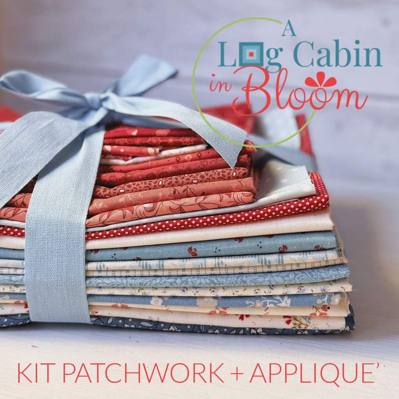 A Log Cabin in Bloom, Kit + Istruzioni Passo Passo - Mystery Sew Along 2026 Roberta De Marchi - 2