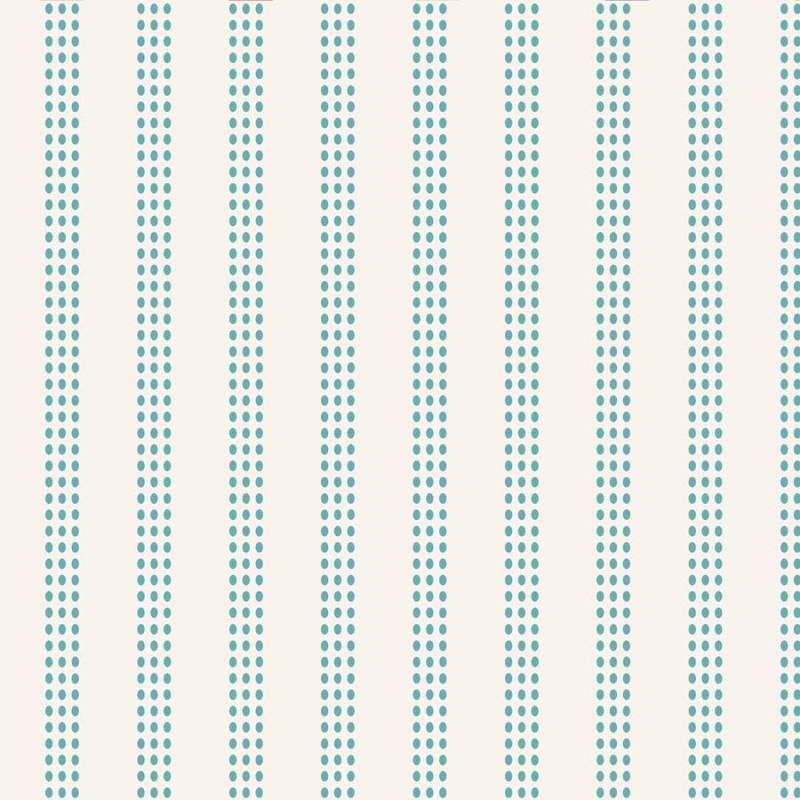 copy of Tilda 110 Tea Towel Basics, BISCUIT Stripe Blue. fondo chiaro con righe a pois blu Tilda Fabrics - 1